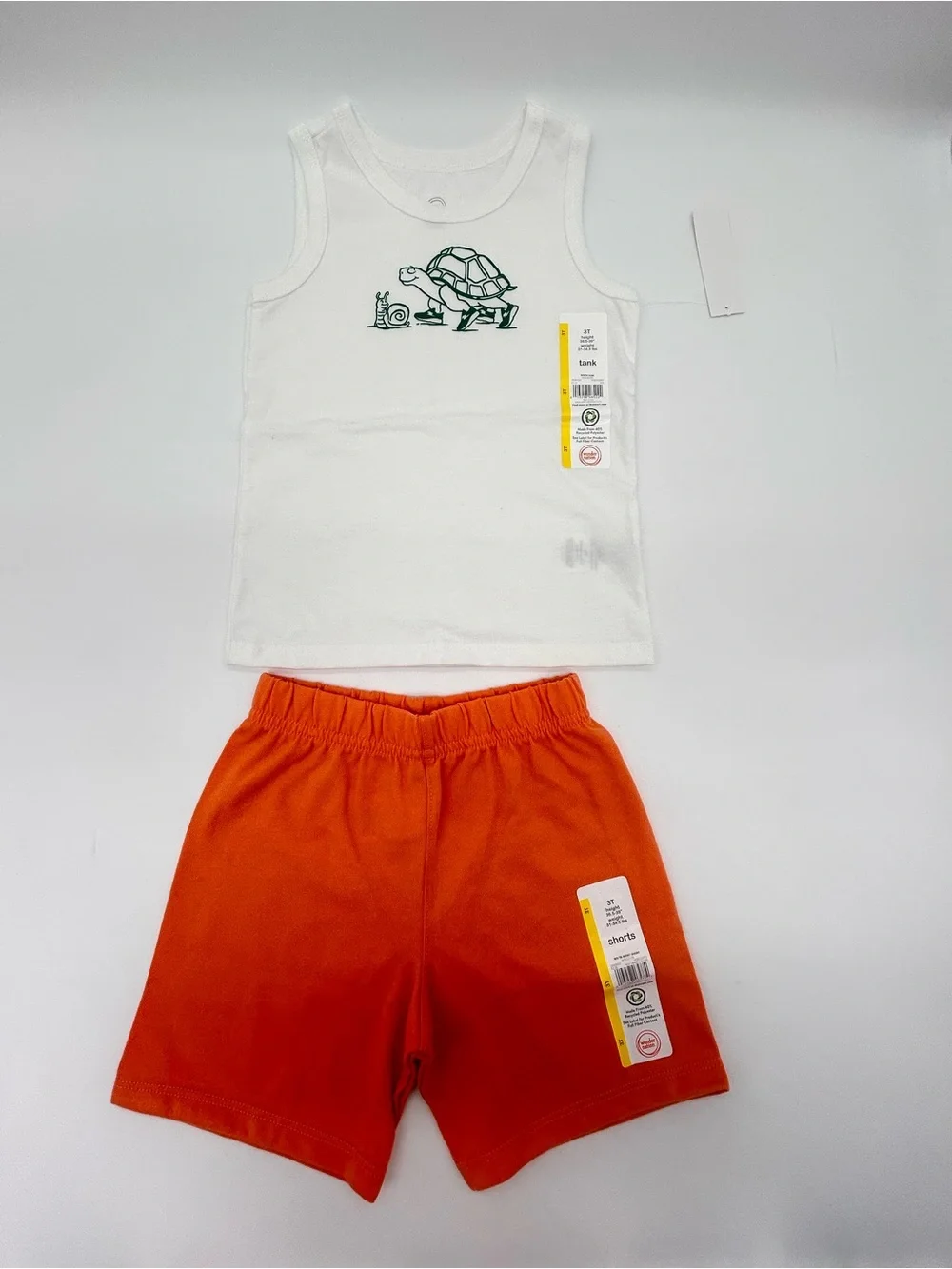 Wonder Nation Boys Toddler Jersey Shorts and Tank Top Set of 3, Size 3T
